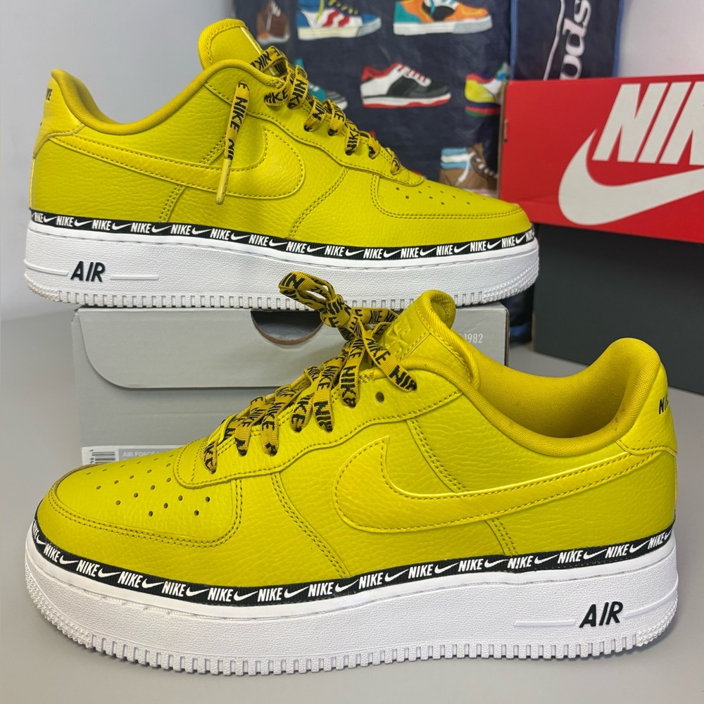 RARE - Nike Air Force 1 Wmns Low SE Premium 'Bright Citron' - Size 11 Women's